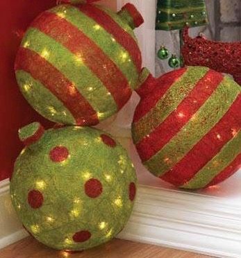 Fun Holiday lighted balls